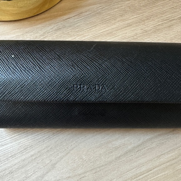 Prada Black and Gold Sunglasses - Picture 2 of 6